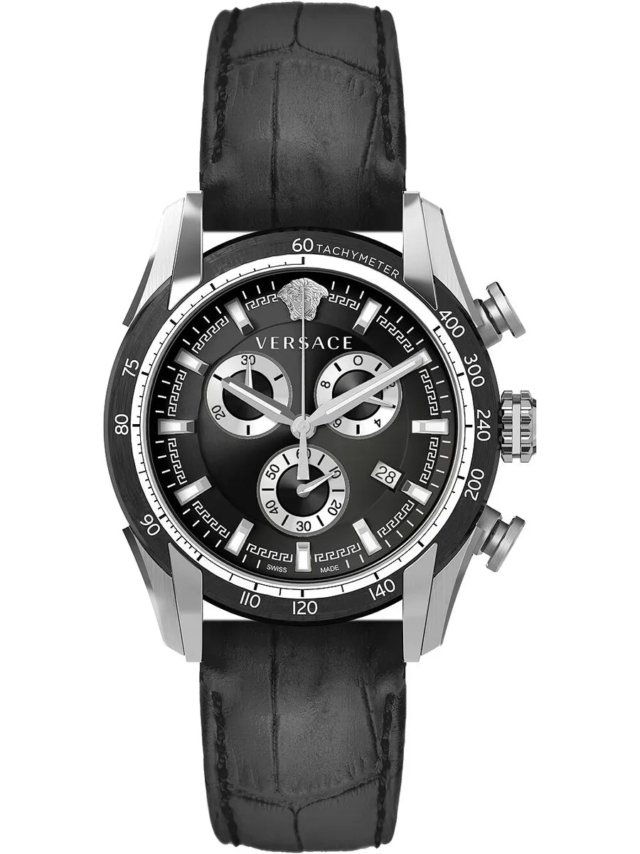 Men's Swiss Watch Price-Versace Men's Watch V-Ray 44mm Black VE2I00721