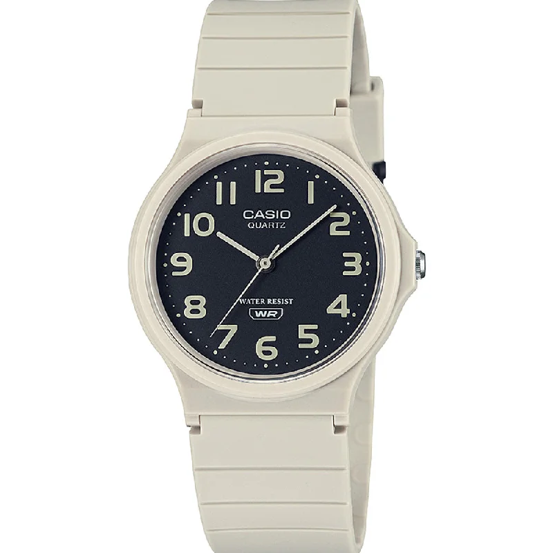 Men's Italian Made Design Digital Watches-Casio MQ24UC-8B White Earth Colour Watch
