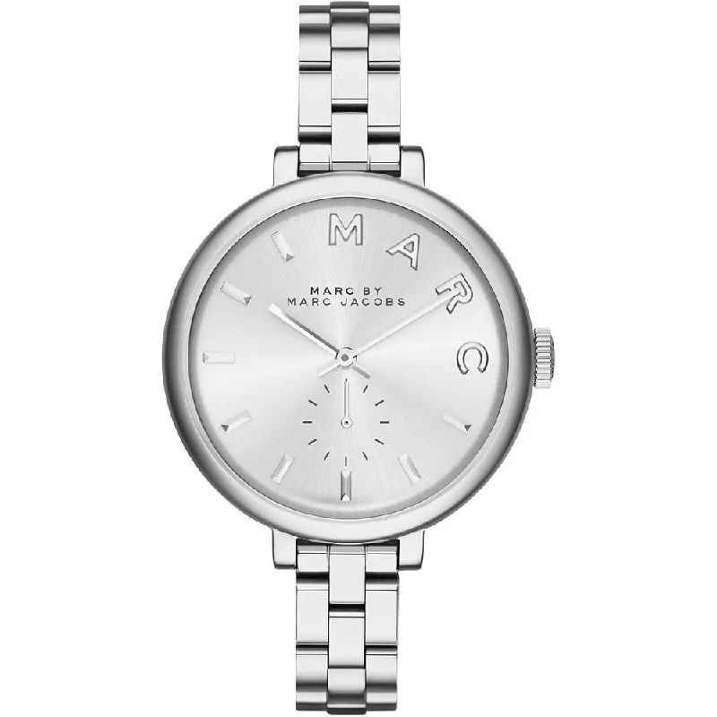 Men's Formal Event Slim Watches-Marc Jacobs MBM3362 Ladies Sally Silver Watch