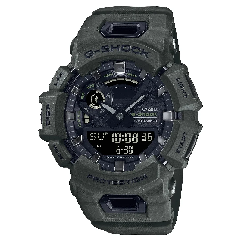 Men's Medium Size Sports Watches-Orologio G-Shock GBA-900UU-3AER G-Squad verde militare Men's Medium Size Sports Watches-Orologio G-Shock GBA-900UU-3AER G-Squad verde militare