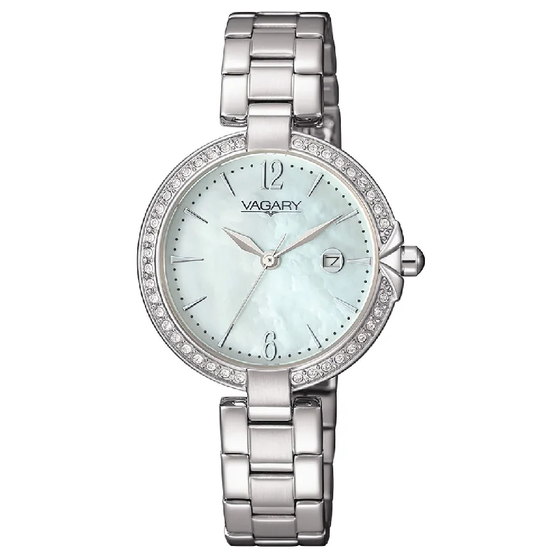 Women's Personalized Style Women's Mechanical Watches-Orologio Vagary da donna IU3-215-91 madreperla lunetta zirconi Women's Personalized Style Women's Mechanical Watches-Orologio Vagary da donna IU3-215-91 madreperla lunetta zirconi