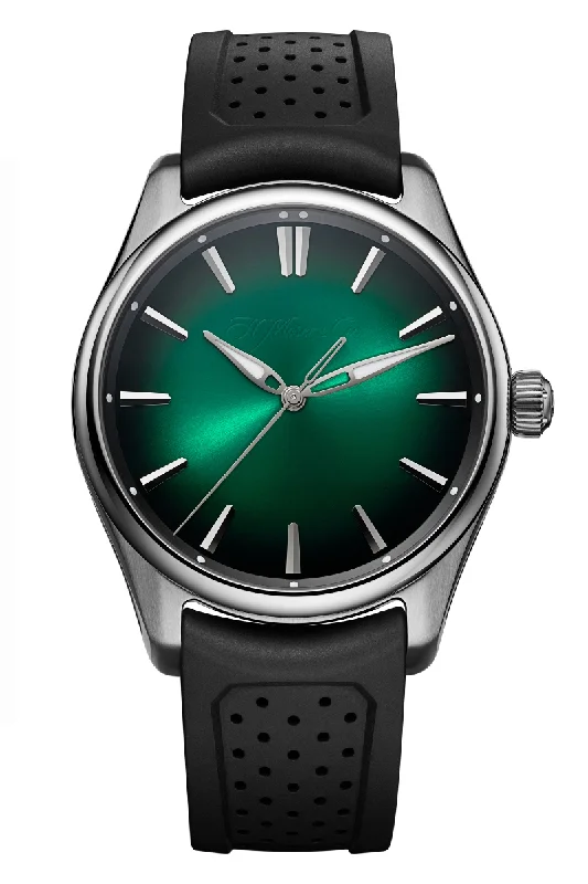 Men's Large Size Dress Watches-H. Moser & Cie Pioneer Centre Seconds 40mm Cosmic Green 3201-1201