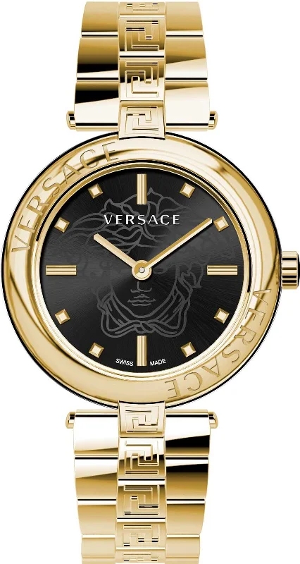 Men's Swiss Smart Edition-Versace Ladies Watch New Lady 38mm Gold Bracelet VE2J00721