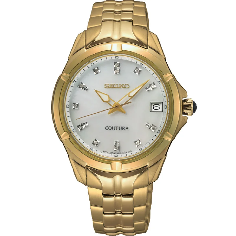 Men's Business Meeting Style Men's Digital Watches-Seiko Coutura SUR596P Diamond Set Men's Business Meeting Style Men's Digital Watches-Seiko Coutura SUR596P Diamond Set