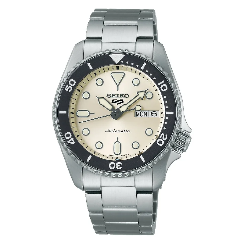 Women's Mechanical Movement Design Mechanical Watches-Orologio Seiko 5 sports SRPK31K1 misura media 38mm bianco Women's Mechanical Movement Design Mechanical Watches-Orologio Seiko 5 sports SRPK31K1 misura media 38mm bianco