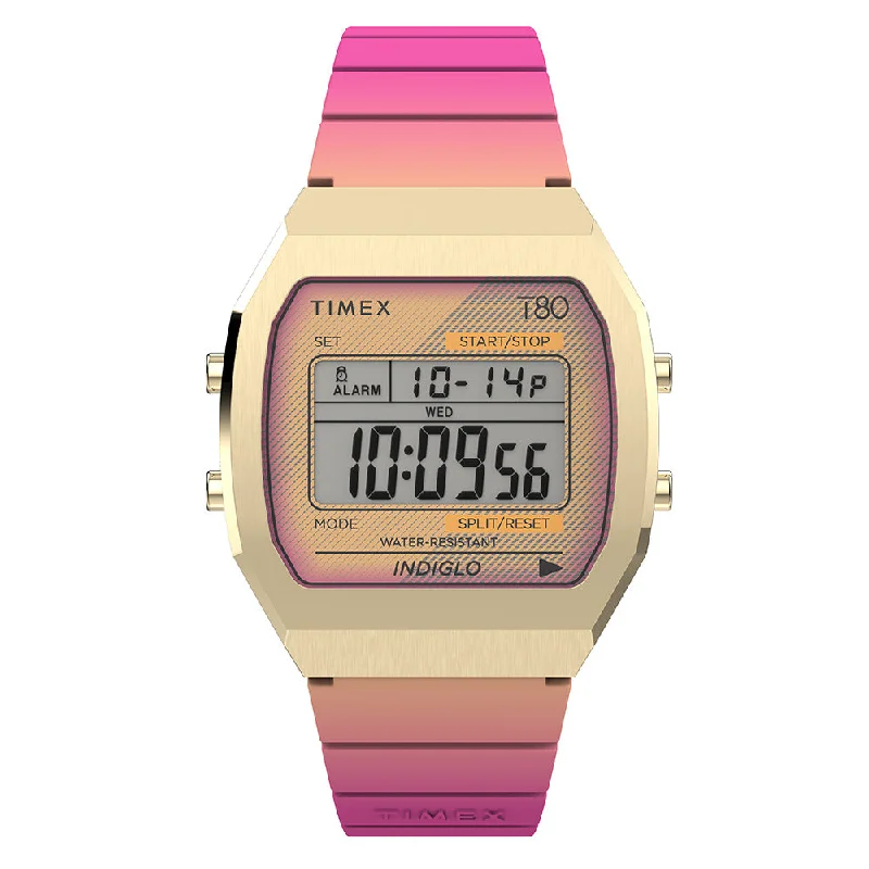 Men's Personalized Style Digital Watches-Timex Timex Lab Timex 80 Unisex Digital Watch TW2V74400