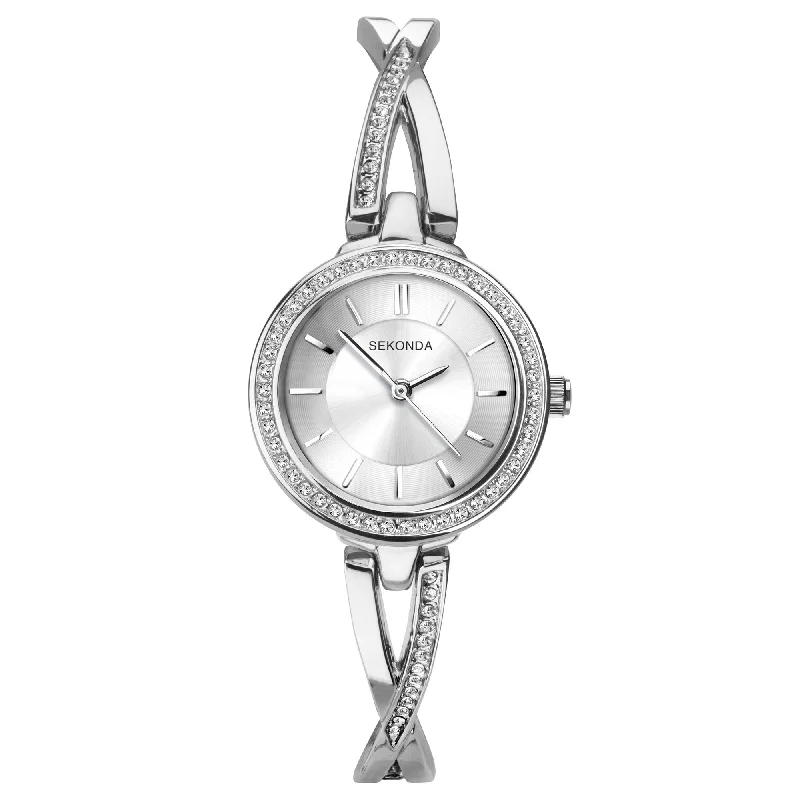 Men's Fashionable Slim Watches-Sekonda 2769 Ladies Chrome  Watch