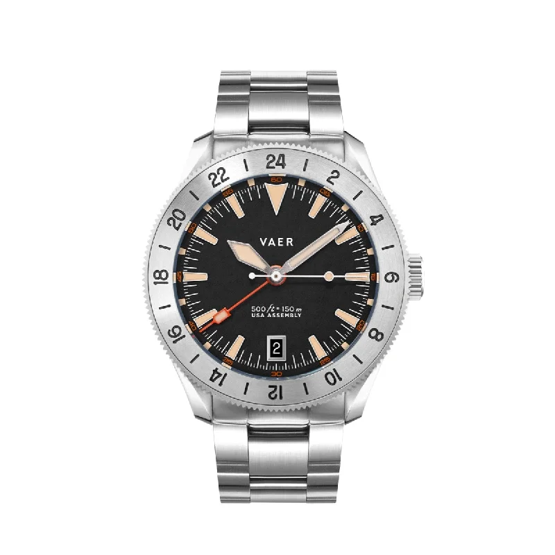 Men's GMT Watches with Skeletonized Movement -​G2 Pacific Steel - 39mm USA GMT