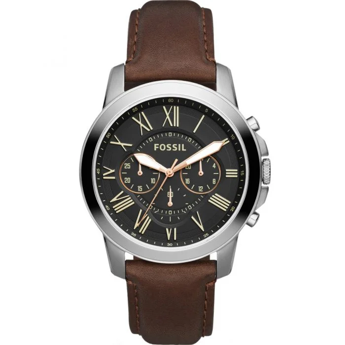 Men's Large Size Design Digital Watches-Fossil Grant FS4813 Chronograph