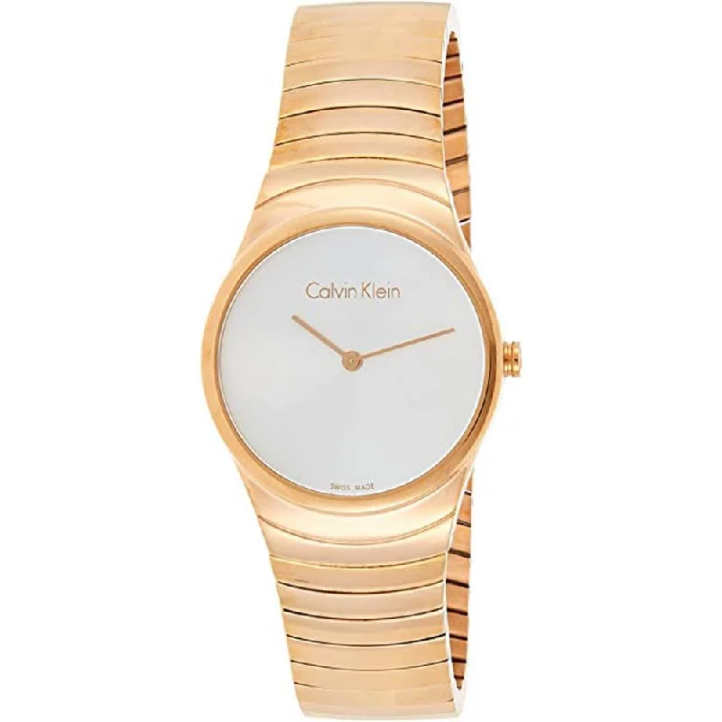Men's Swiss Engraved Edition-Calvin Klein Watch Whirl Rose Gold K8A23646
