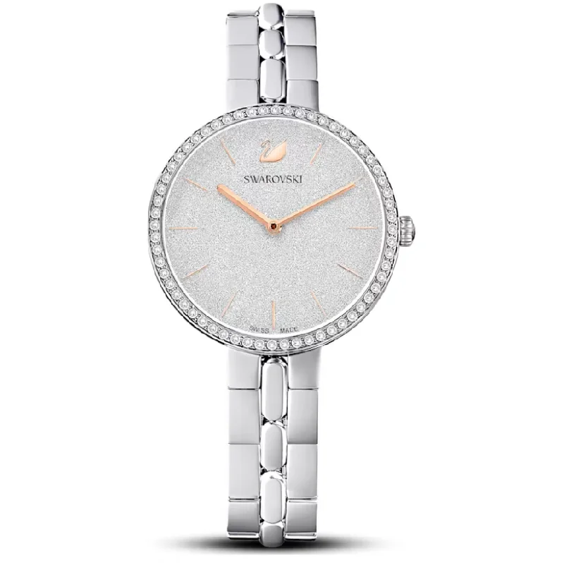 Men's Swiss Designer Edition-Swarovski Watch Cosmopolitan Silver 5517807