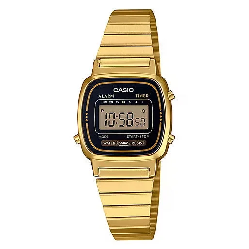 Men's Digital Style Men's Watches-Casio Ladies Watch Digital Vintage Classic Flat Link Gold LA670WGA-1DF Men's Digital Style Men's Watches-Casio Ladies Watch Digital Vintage Classic Flat Link Gold LA670WGA-1DF