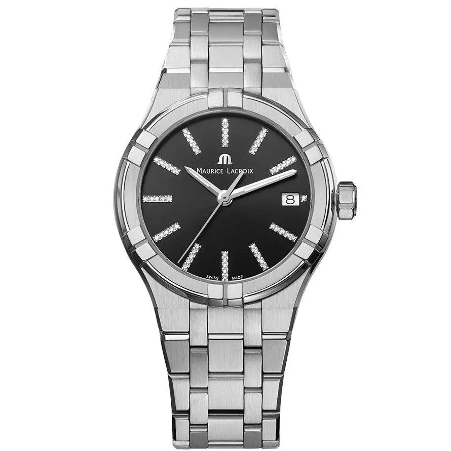 Men's Swiss Birthday Edition-Maurice Lacroix Ladies Black Diamond Aikon Watch AI1106-SS002-350-1 Men's Swiss Birthday Edition-Maurice Lacroix Ladies Black Diamond Aikon Watch AI1106-SS002-350-1