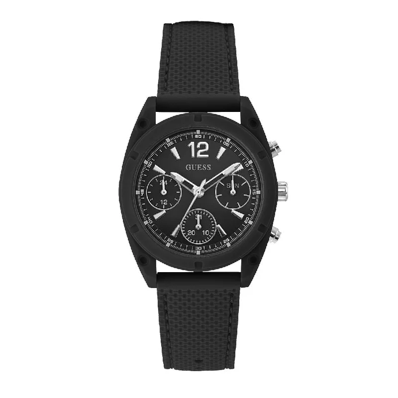 Men's Office Wear Design Men's Watches-Guess Classic Men's Watch Black PVD W1296L2