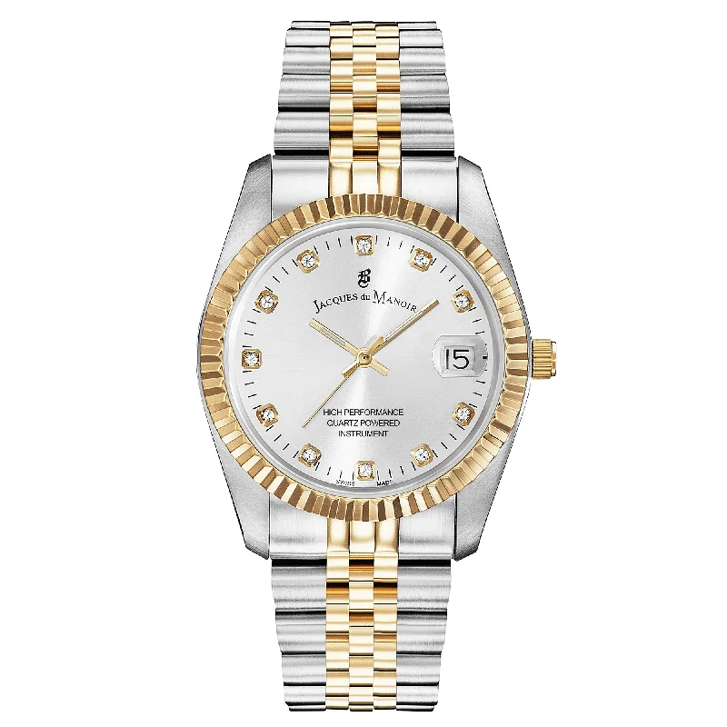 Men's Local Brand Dress Watches-Jacques Du Manoir NRO.07 Ladies Inspiration Two-Tone Watch
