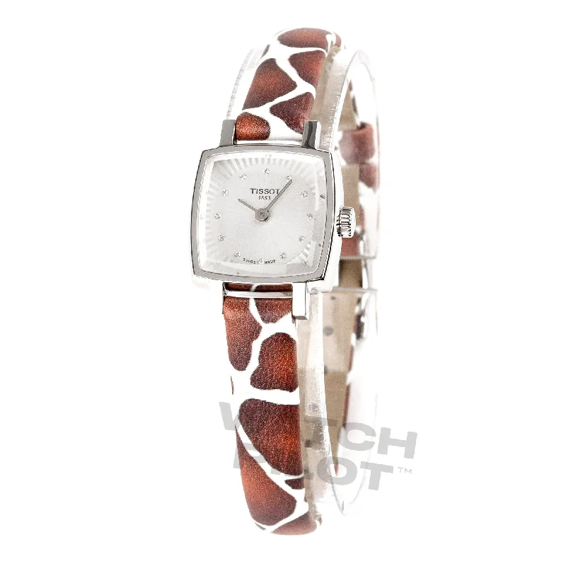 Men's Swiss Watch Hybrid Edition-Tissot Lovely Summer Ladies Silver Brown Watch T0581091703600