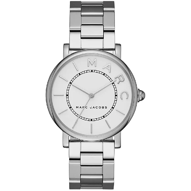 Men's Customized Dress Watches-Marc Jacobs MJ3521 Ladies Roxy Silver Watch