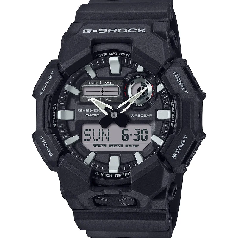 Mens Classic Style Smart Watches-G-Shock GA010-1A Rugged Combi