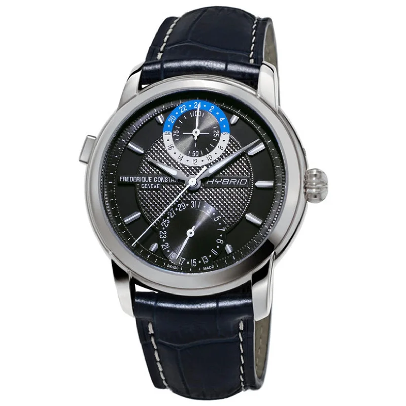 Men's Swiss Christmas Gift Edition-Frederique Constant Watch Men's Hybrid Manufacture Navy FC-750DG4H6