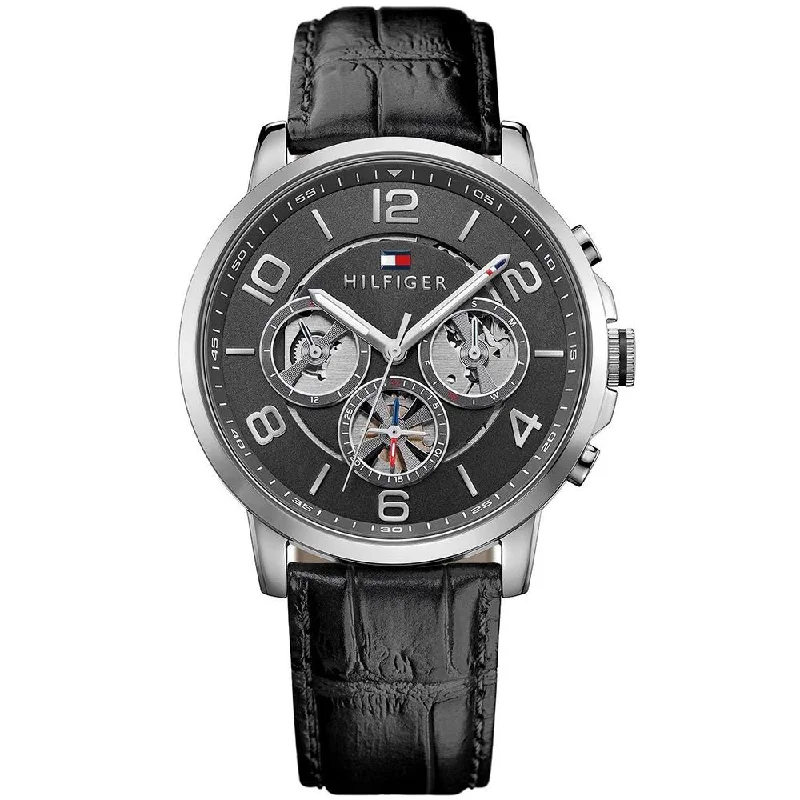 Men's Digital Style Dress Watches-Tommy Hilfiger 1791289 Men's Keagan Black Watch