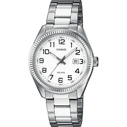 Women's Mechanical Watch Models-Orologio Casio LTP-1302PD-7BVEF quadrante bianco piccolo Women's Mechanical Watch Models-Orologio Casio LTP-1302PD-7BVEF quadrante bianco piccolo