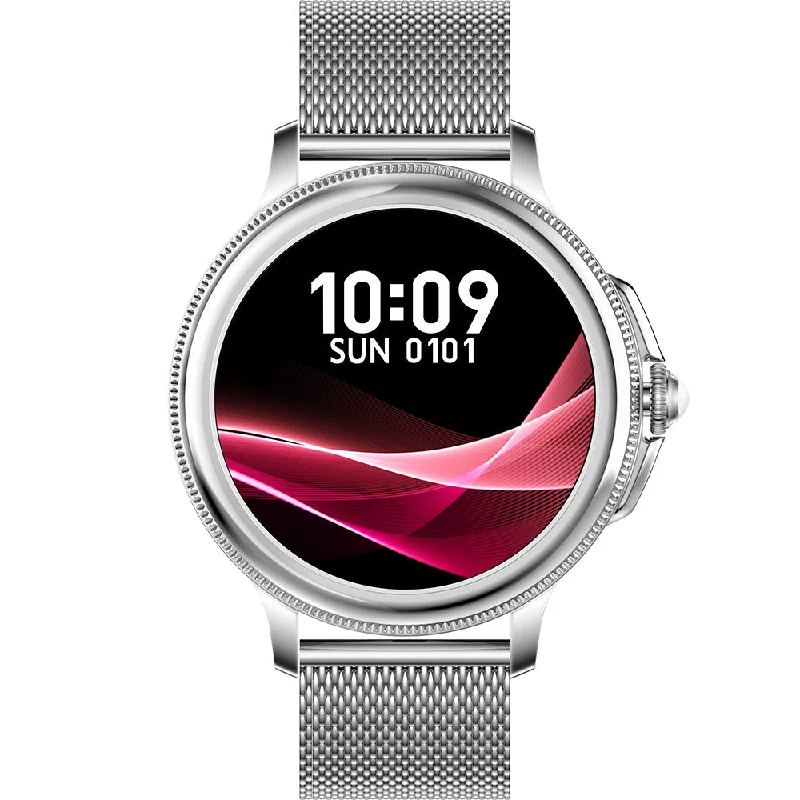 Men's Luxury Style Men's Digital Watches-Active Pro Call+ Connect II Silver Smart Watch Box Set with 3 Band Options