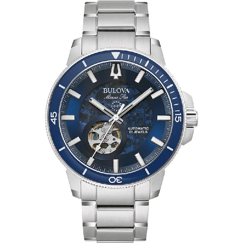 Men's Mechanical Watch Birthday Edition-Bulova Marine Star 96A289 Automatic
