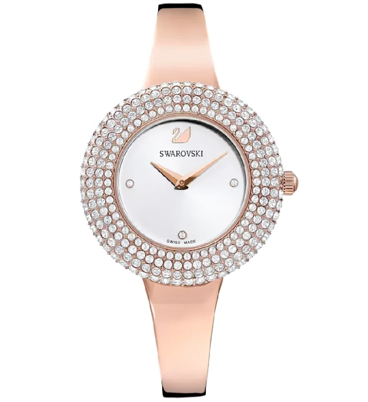 Men's Swiss Watch Custom-Swarovski Watch Crystal Rose Bracelet Rose Gold 5484073