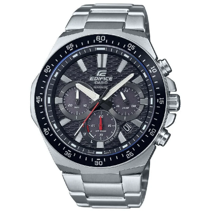 Unisex Small Size Watches-Casio Edifice Chrono Men's Black Watch EFS-S600D-1A4VUEF