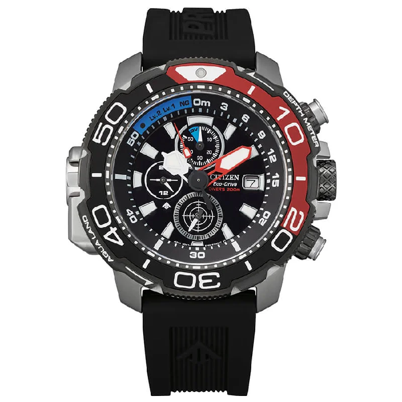 Men's Monogrammed Style Men's Sports Watches-Orologio Citizen BJ2167-03E cronografo Promaster Acqualand coke Men's Monogrammed Style Men's Sports Watches-Orologio Citizen BJ2167-03E cronografo Promaster Acqualand coke