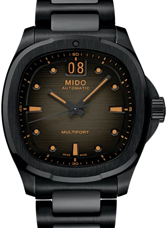 Men's Analog Style Dress Watches-Multifort TV Big Date Blackout Ref. M049.526.33.081.00