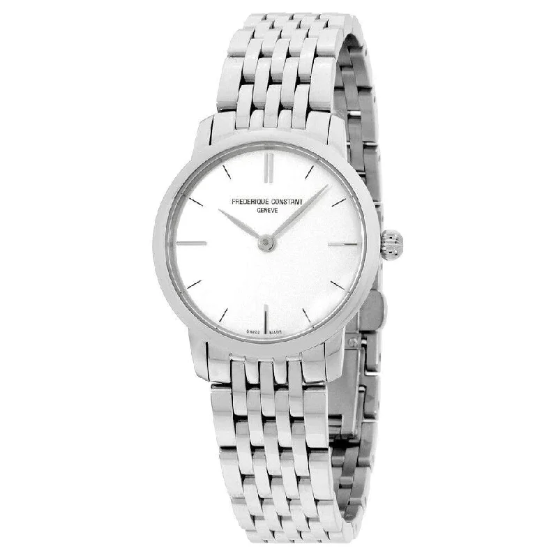 Men's Swiss New Year's Eve Edition-Frederique Constant Watch Slimline Stainless Steel FC-200S1S36B3