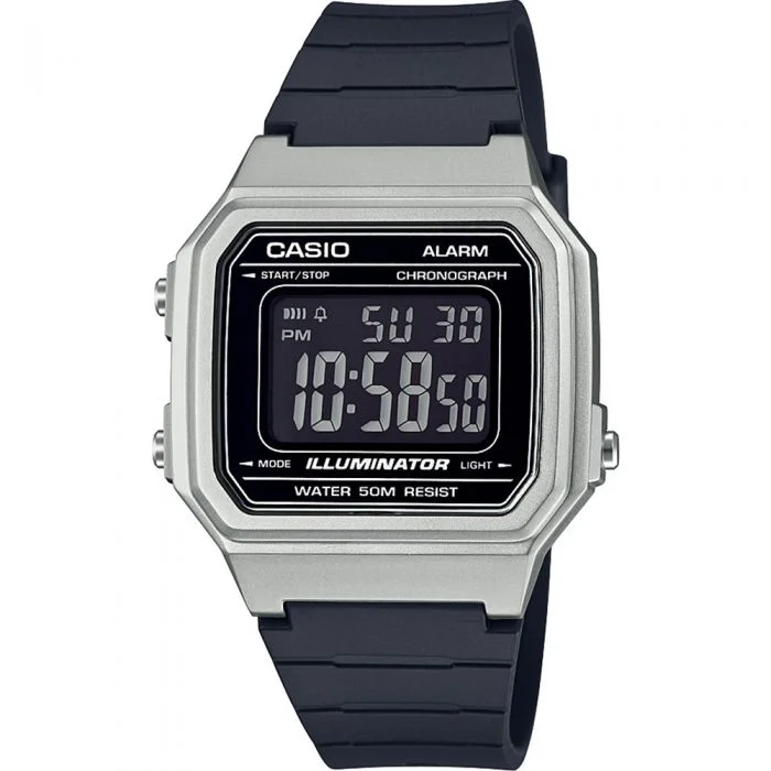 Mens Eco-Drive Style Smart Watches-Casio W217HM-7B Digital Watch