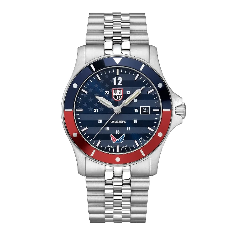 Men's Gold Dress Watches-VOLITION AMERICA 'Minuteman', Dress Watch, 42 mm