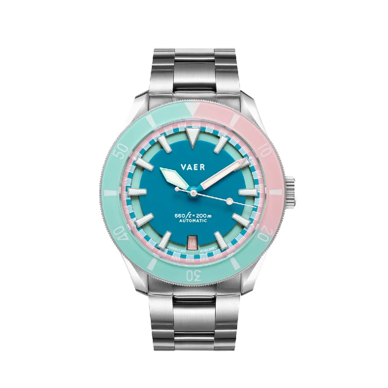 Men's Dive Watches with Quick-Change Straps -D5 Pacific | Malibu - USA Auto 39mm