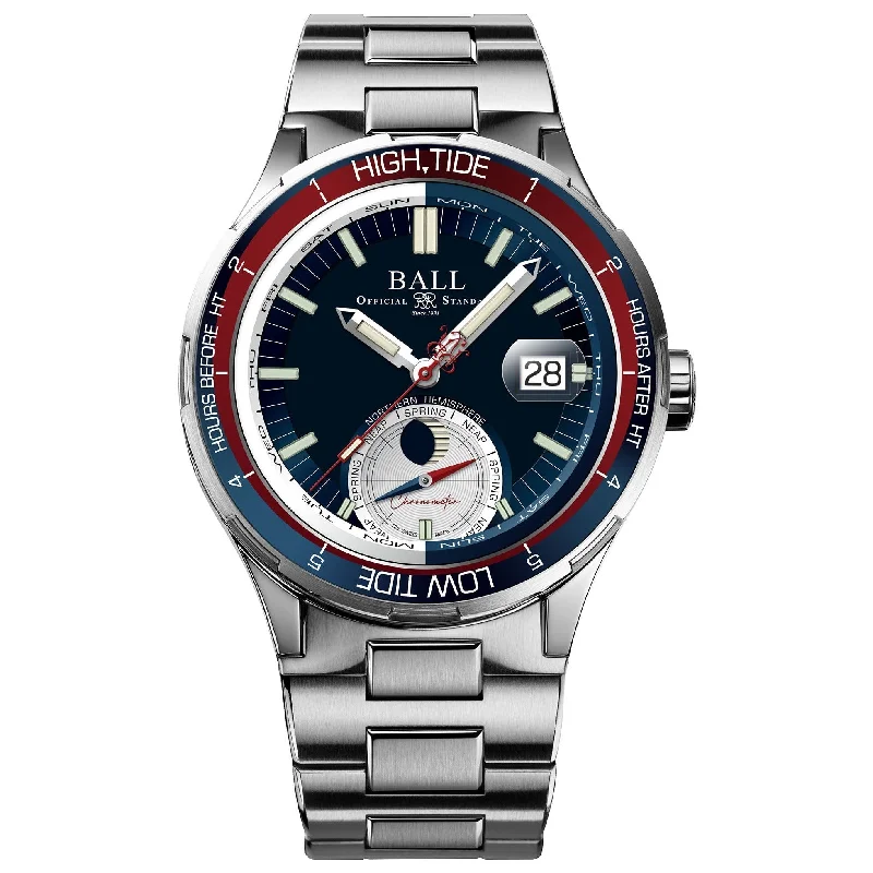 Men's Swiss Quartz Movement Edition-Ball Roadmaster Ocean Explorer Men's Blue Watch DM3120C-SCJ-BE