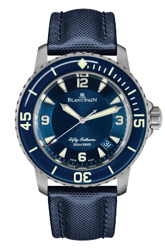 Men's Vintage Dress Watches-Blancpain Fifty Fathoms Automatic 5015 12B40 O52A