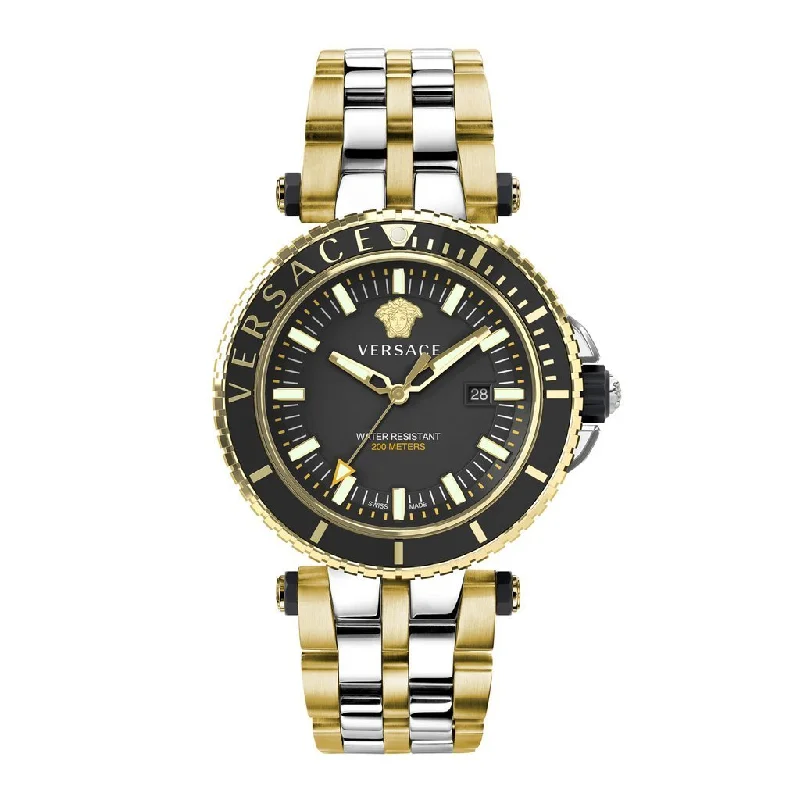 Men's Swiss Autumn Edition-Versace V-Race Diver Two Tone