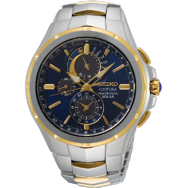 Men's Chronograph Watches with Date and Stopwatch -Seiko Coutura SSC798P Chronograph