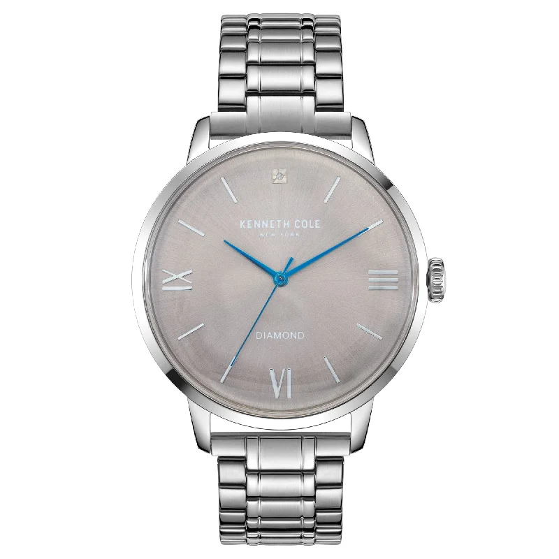 Men's Small Size Dress Watches-Kenneth Cole Men's Grey Watch KC51051001