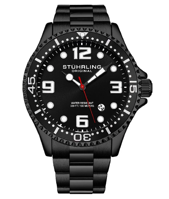 Black Dial / Black Case / Black Stainless Steel Bracelet Black Deployant Buckle