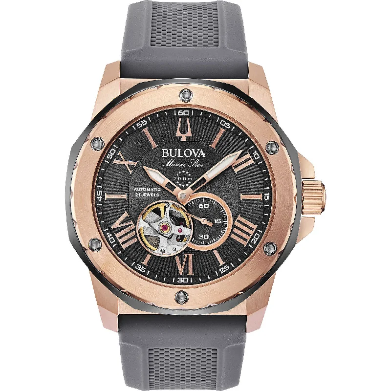 Men's Holiday Season Style Men's Sports Watches-Orologio Bulova 98A228 Sub Marine Star dorato rosa Men's Holiday Season Style Men's Sports Watches-Orologio Bulova 98A228 Sub Marine Star dorato rosa