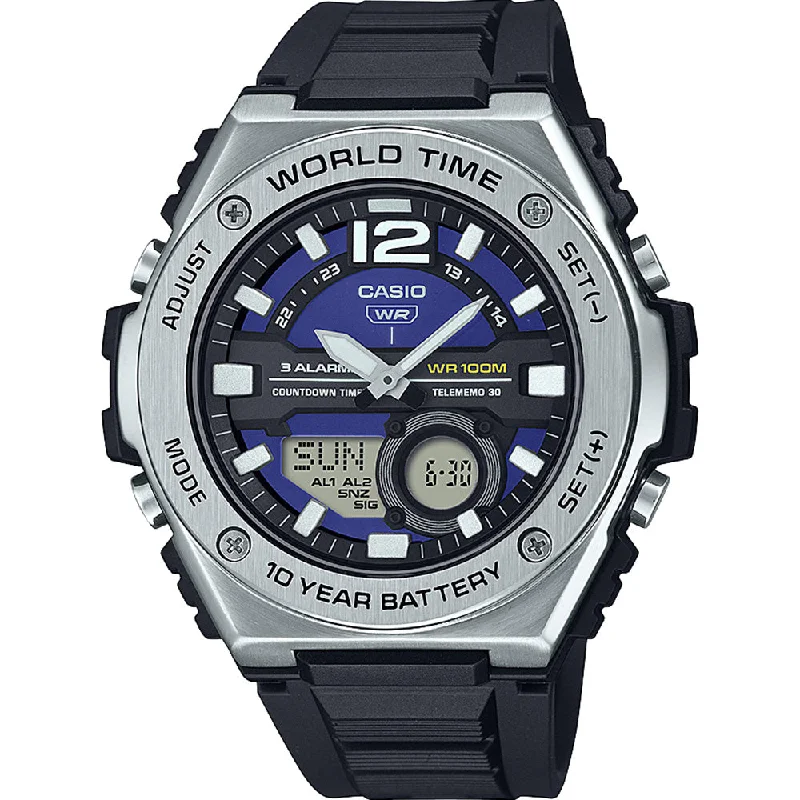 Mens Formal Event Style Smart Watches-Casio MWQ100-2A World Time Watch