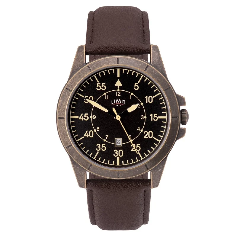 Men's Field Watches Smart Edition-Limit 5795.01 Men's Brown Pilot Watch