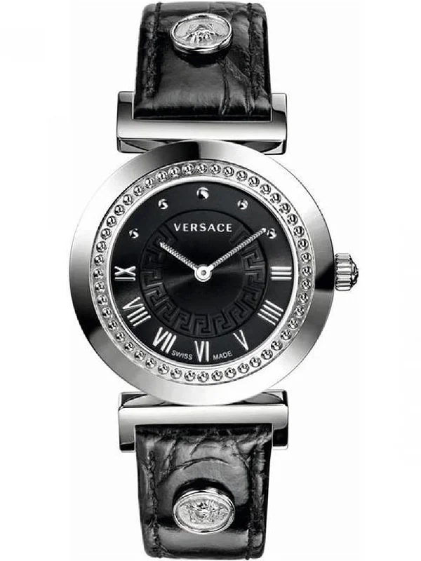 Men's Swiss Watch Maintenance-Versace Ladies Watch Vanity Black P5Q99D009S009
