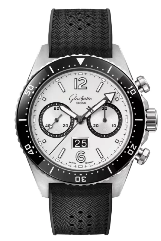Men's Eco-Drive Style Dress Watches-Glashütte Original SeaQ Chronograph Panorama Date 1-37-23-03-80-33 Men's Eco-Drive Style Dress Watches-Glashütte Original SeaQ Chronograph Panorama Date 1-37-23-03-80-33