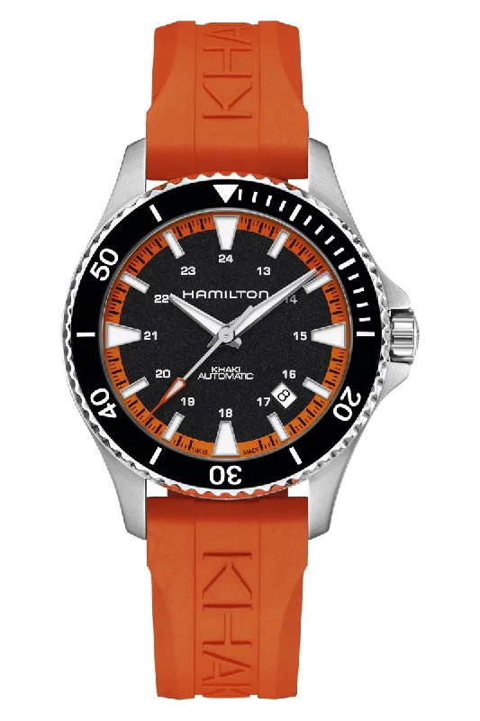 Men's Medium Size Design Dress Watches-Hamilton Khaki Navy Scuba Auto H82395331