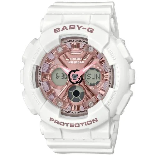 Women's Valentine's Day Design Mechanical Watches-Orologio Casio Baby-G BA-130-7A1ER bianco e rosa Women's Valentine's Day Design Mechanical Watches-Orologio Casio Baby-G BA-130-7A1ER bianco e rosa