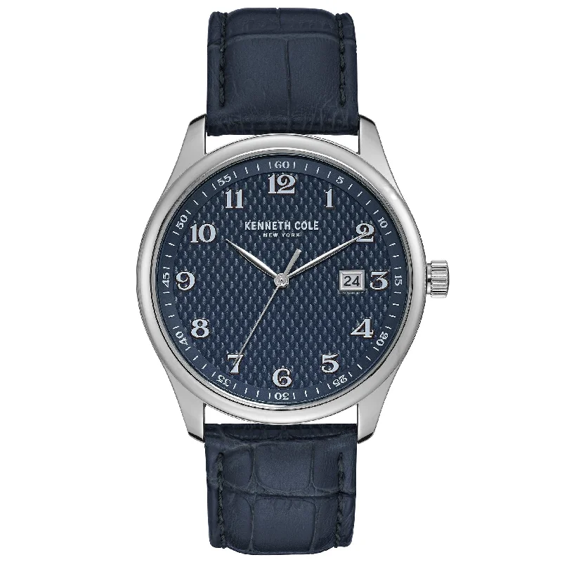Men's Classic Design Dress Watches-Kenneth Cole Men's Blue Watch KC51049002