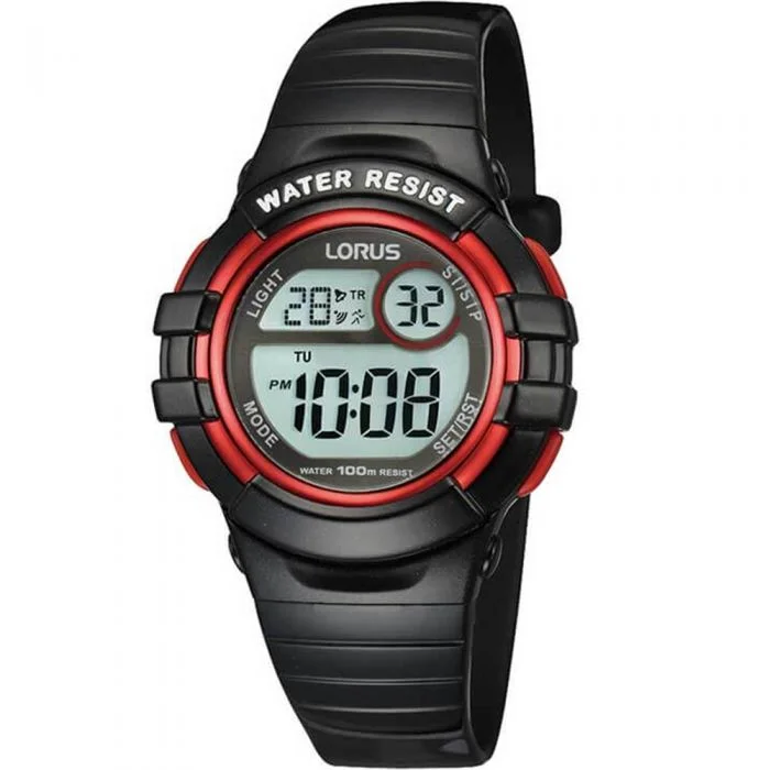 Mens Solar Powered Style Smart Watches-Lorus R2379HX-9 Digital